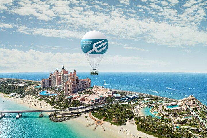 Drift above Dubai’s stunning skyline witnessing the grandeur of Palm Jumeirah and the sparkling coast. Experience the city from a unique high-altitude perspective creating unforgettable memories.